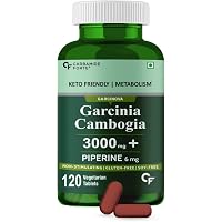 Carbamide Forte Garcinia Cambogia 3000mg for weight loss supplement, 60% HCA & Chromium Per Serving - 120 Veg Tablets