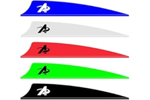 ‎SHARROW SHARROW 100pcs Pfeilfedern aus Kunststoff Feder für Pfeil 2" 3" 4" Fletches Fletching Vanes Bogenfedern Befiederung Gummifedern für DIY Carbonpfeile