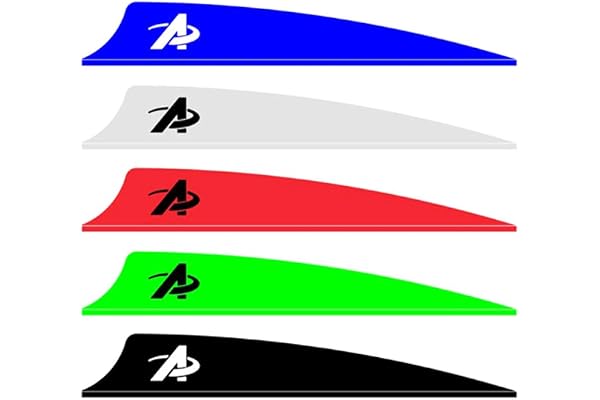 SHARROW 100pcs Tir à l'arc Plumes de Flèche en Plastique 2" 3" 4" Fletching Empennage de Flèche en Plastique Caoutchouc Plumes pour Flèches de Carbone