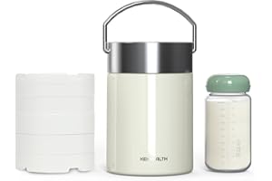 KEKHEALTH 325ml(11oz) Raffreddatore Portatile Latte, Mantiene Fresco fino a 16 Ore, Refrigeratore Latte Materno con Bottiglia di Conservazione, Accessorio Essenziale Allattamento & Viaggi con Bambini