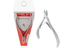 STALEKS PRO by Natury Nails Pince à cuticules professionnelle 6 mm en acier inoxydable classique 10-6