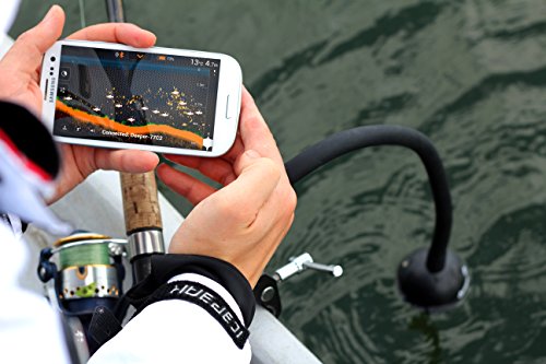 Deeper Fischfinder Friday Lab DP0H10S10 - smart portabler Bluetooth Angel Fishfinder mit App fÃ¼r Apple iphone ipad Smartphone und Tablet-PC fÃ¼r Android und iOS, schwarz