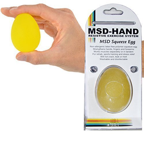 Msd UOVO TERAPIA MANO Giallo - EXTRA MORBIDO riabilitazione artrite