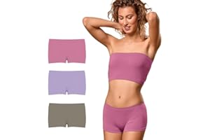 FOCENZA Shorty Boxer Donna in Morbida Microfibra Elasticizzata, Short Donna Confortevole ed Elastico, Multipack da 3 Pezzi in Vari Colori, Made in Italy