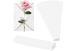 CANIPHA 150Pcs Wedding Invitation Accessories, Vellum Belly Band for 5x7 Invitations, Clear Invitation Belly Bands Wedding Invitation Accessories, Vellum Paper Belly Bands Liners for Vellum Envelopes