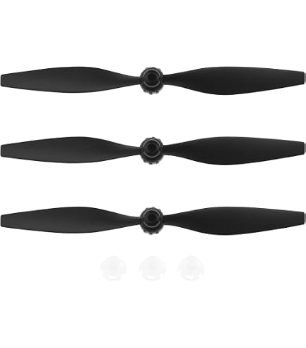 10pcs RC Avion modèle 8 x 6 8060 Accessoires hélices Noir