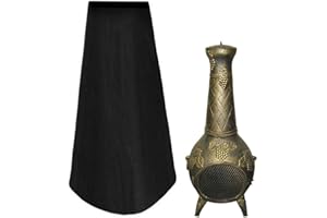 KEYOHOME Welcomefee, Copertura Impermeabile per caminetto da Giardino, Protezione dai Raggi UV, 122 cm di Altezza