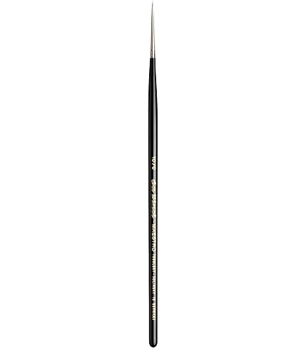 Da Vinci Série 1526Y – Pinceau Harbin-Kolinsky N°0 & 1 – Martre Rouge – Peinture Miniature Détail