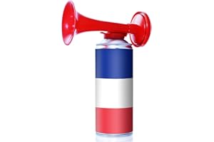 Corne De Brume A Gaz Supporter France | Bleu • Blanc • Rouge | Klaxon Premium | Air Comprimée | Equipe de France | Champion du Monde | Football | Rugby | Accessoire | Cocorico | OriginalCup®
