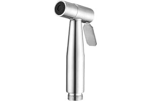 DHSBGWSX 1 pezzo doccetta, testa doccia per WC in acciaio inossidabile, set spruzzatore bidet in acciaio inossidabile, spruzzatore bidet manuale per toilette, doccetta (argento)