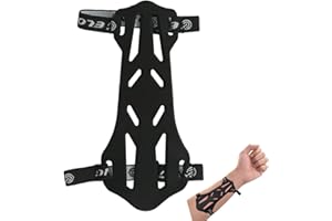 NIKA ARCHERY Archery Arm Guards Kids Adult Armguard Forearm Guard Archery Arm Protector with 2 Straps Adjustable Buckles Rubber