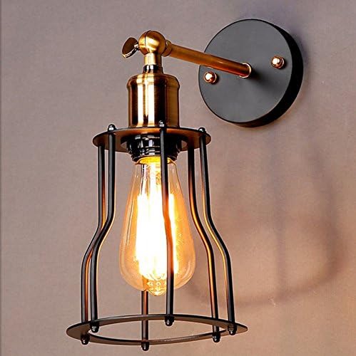 HEYUN&amp; Artistic personality iron shelf wall lamp bar nightclub restaurant coffee shop D27CM