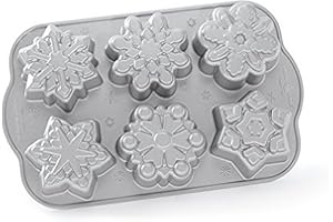 Nordic Ware 89648 Aluminiowa forma do ciast Wzór płatków śniegu