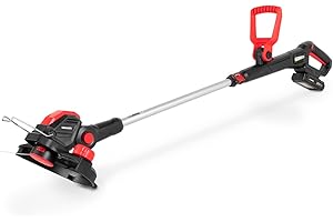GREENCUT GGT200L - Desbrozadora a Batería 20V, Corte 300 mm, Batería de Iones de Litio, Silenciosa, Ligera y Compacta, Ideal para Jardín y Bordes
