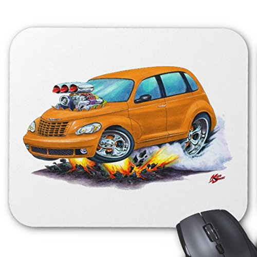 Funny 2008–10 PT Cruiser orange Auto Maus Pad