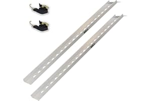 ‎TRUTZHOLM TRUTZHOLM 2 x Alu Auffahrschiene Fahrradrampe 194 cm / 200 kg Verladerampe Moped E-Bike, 3,25 kg grau