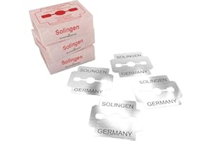 SCHWERTKRONE Lames de rabot à callosités/lames de rechange Solingen pour rabot à callosités - inoxydables 30 pièces/emballage individuel