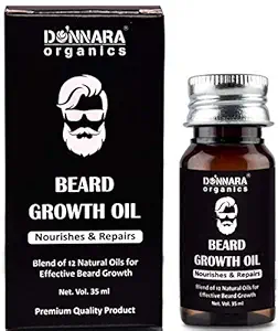 Donnara Organics Beard Growth oil - For Beard Growth nourishment and care (35 ml)