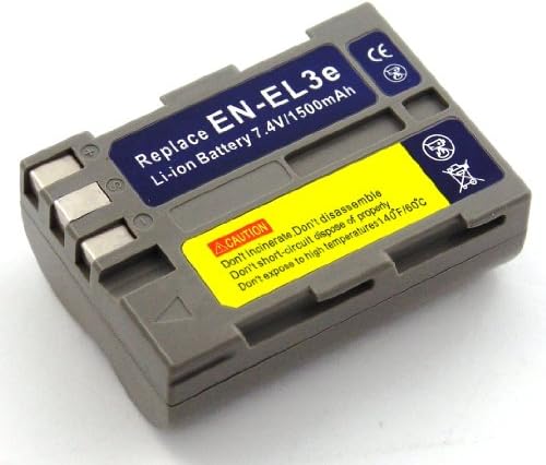 Battery compatible with Nikon D100, D200, D300, D300s, D50, D70, D70s, D80, D90, DSLR D700