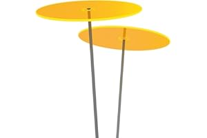 Cazador-Del-Sol Lot de Medio – Duo – Lot de 2 disques Attrape-Soleil Jaune 1,20 mètres de Haut – L'original