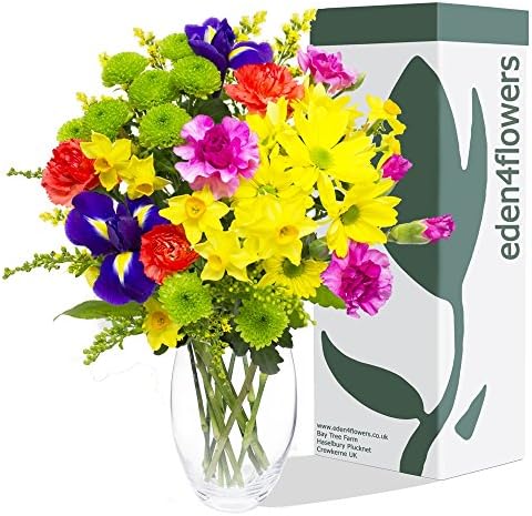 Happy Spring Bouquet - Thank you Birthday Mothers Day Fresh Flowers Gifts by Eden4flowers