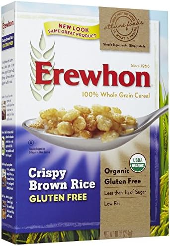 Erewhon, Crispy Brown Rice Cereal, Gluten Free, Organic, 10 oz by Erewhon
