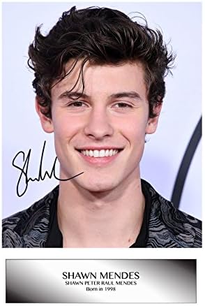 Shawn Mendes Signed Autograph Reproduction Photo A4 Print  (Unframed)
