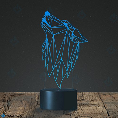 Preisvergleich Produktbild mt-decor-lamp - Geometric wolf