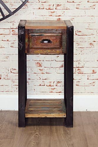baumhaus Urban Chic Funky Plant Stand/Lamp Table - Reclaimed Wood