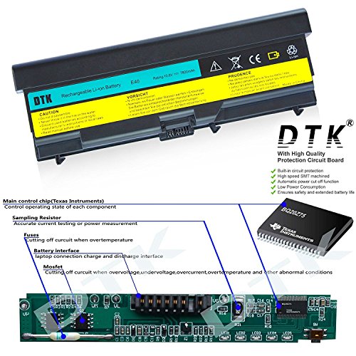 DTK® Ultra Hochleistung Notebook Laptop Batterie Li-ion Akku für LENOVO IBM Thinkpad E40 E50 0578 E420 E425 E520 E525 L410 L412 L420 L421 L510 L512 L520 Sl410 Sl510 T410 T420 T510 T520 10.8V 6600MAH - 2