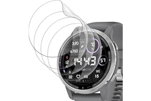 Devgoed [4 Stück] für Folie Garmin Venu 2 Soft TPU, Hochwertige Displayfolie Garmin Venu 2 Schutzfolie, Kratzfest, Bruchsicher und Blasendicht Displayschutz Panzerglas