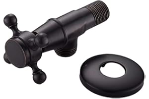 OUNONA matt schwarz Body Badezimmer Eckventil Messing bleifreies Abschaltung Vavle f¨¹r WC K¨¹Che Sp¨¹le