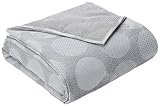 Fabricado en España Es-Tela Gijon Colcha/cubrecama Foulard con Tejido Jacquard, para Cama de 180/200 cm, Algodón-Poliéster, Gris, 175/200 (Super King), 280x280x0.2 cm