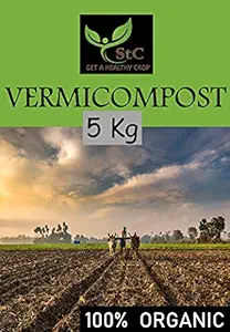 Kenchua Khad Vermicompost Fertilizer (5kg Cow Manure Organic & Natural Plant Nutrient for Home