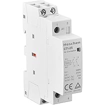 Heschen Huishoudelijke AC Contactor, HS1-40, Ie 40A, 4-polig 2NO 2NC, AC 220V/240V spiraalspanning, 35mm DIN-railbevestiging