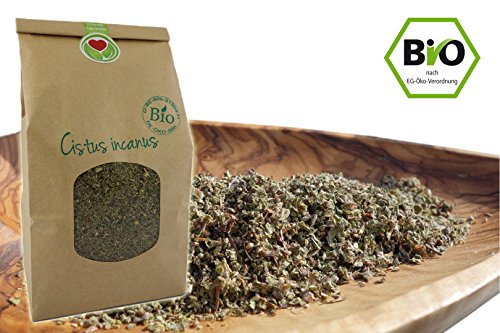 Bio Cistus incanus von Naturherz - Original Zistrose im Feinschnitt (500 g)