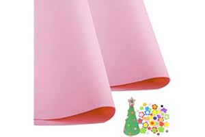 SKYPRO 10 fogli di schiuma EVA rosa chiaro, per cosplay, 1 mm di spessore, 50 cm x 50 cm, carta in schiuma EVA per progetti fai da te