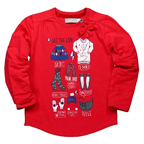 boboli Baby-Boys Camiseta Punto Elastico Shirt, red, size 10 years