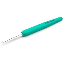 DnU Avenue Set Di 7 Uncinetti Ergonomic In Legno Da 4mm A 10mm, Manici Morbidi, Ideali Per Mani Artritiche, Colorati