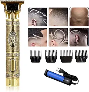 Zinnia trimmer for Men Professional Hair Trimmer Clipper, Zero Gapped T-Blade Close Cutting Hair Clippers for Men Rechargeable Cordless Trimmers for Haircut Beard