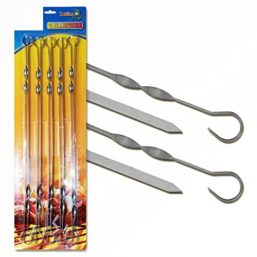 10 Grillspieße 40cm Schaschlikspieße Fleischspieße Schampura - 6