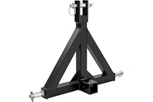 MIIHGNOS Adattatore per rimorchio a tre punti, 2", trattore, trattore, trattore, trattore, rimorchio con 3 bulloni, gancio di traino, adattatore per rimorchi e attrezzature agricole