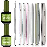 Dissolvant Magique, Dissolvant Vernis Semi Permanent,Magic RemoverHilareco Burst Magic Remove Gel UV Vernis à Ongles Magic Remover Soak Off Primer Nail Art Acrylique Nettoyer Nail Art Soak Off