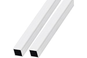 METALLIXITY Quadrato Alluminio Tubo (20mm x 20mm x 1.2mm x 300mm) 2pz, 6063 Alluminio Tubi - Alluminio Tubi Tondi per Casa Arredamento, Macchine