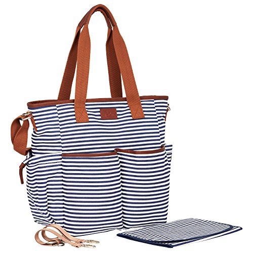 Changing Bag by Hip Cub - Weekender Tote - Designer Canvas W/ Cute Baby Change Pad