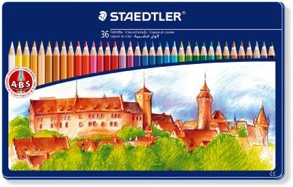 Noris Colouring Pencils Castle design tin 36