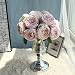 Produktbild Longra Künstliche Blumen Wohnaccessoires & Deko Blumen Kunstblumen 5 x Künstliche Seide Rosen Blütenköpfe Blumen-Köpfe künstlicher Rosen-Strauß Hochzeit Party Fest Haus Büro Bar Dekor Braut Blumenstrauß (pink)