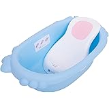 BAYBEE Dive Baby Bath Tub, Bath Chair for 1 years with Anti-Slip Shower Holder (Blue)