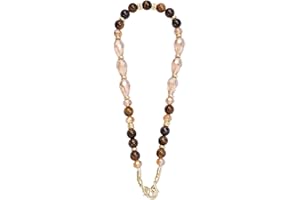 MORSUNBELA Handykette Perlen Kurz Handgelenk Handyband Handy Kette Phone Chain Handyschlaufe Schlüsselband Universal