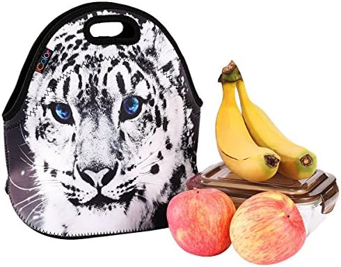 Cute Cheetah Insulated Lunch Tote Bag Cooler Box Neoprene lunchbox Carrying baby bag School/Office Handbag Soft Case HOT